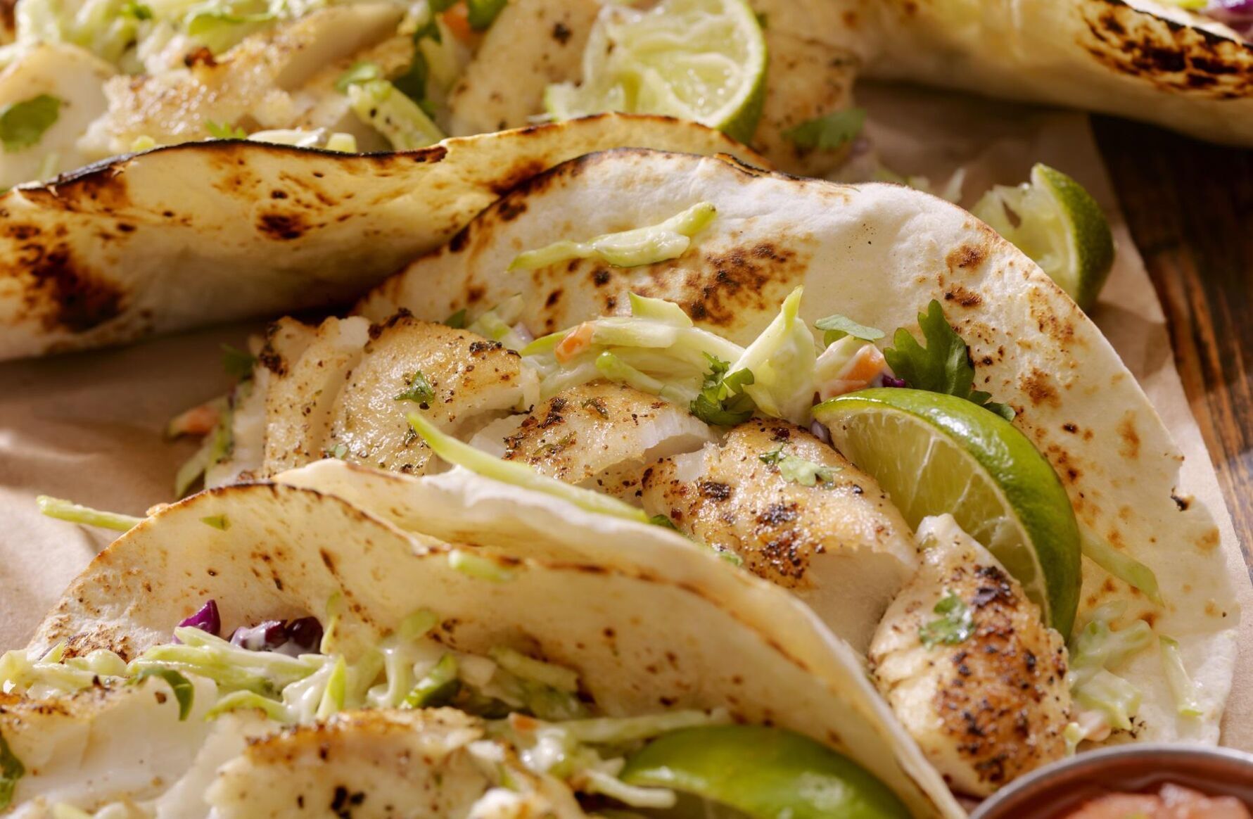Recipe of the Day: Fish Tacos With Apple Slaw